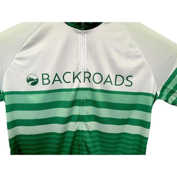 Louis Garneau Mens 2XL Backroads Full Zip Short Sleeve Cycling Jersey Green NEW - Picture 3 of 9